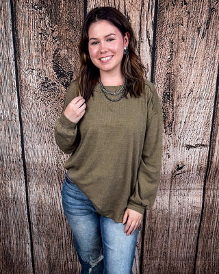 The Stillwater Tunic Top - Olive – Shirts & Tops from Bronco Western Supply Co.