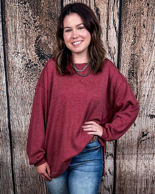 The Stillwater Tunic Top - Wine – Shirts & Tops from Bronco Western Supply Co.