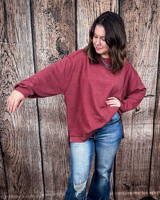 The Stillwater Tunic Top - Wine – Shirts & Tops from Bronco Western Supply Co.
