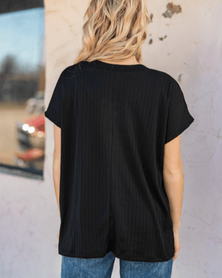 The Thatcher Top - Black – Shirts & Tops from Bronco Western Supply Co.