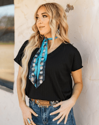 The Thatcher Top - Black – Shirts & Tops from Bronco Western Supply Co.