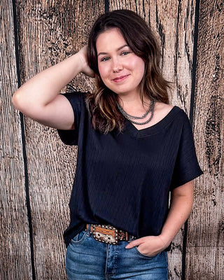 The Thatcher Top - Black - Shirts & Tops - Andree by Unit - Bronco Western Supply Co.