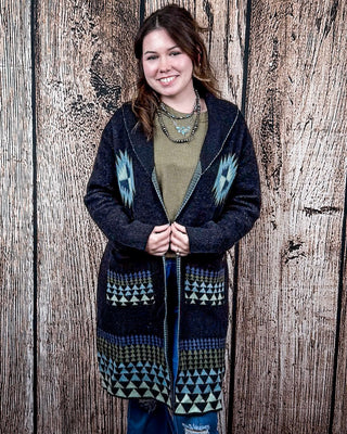 The Winslow Long Knit Cardigan by Lucky & Blessed – Apparel from Bronco Western Supply Co.
