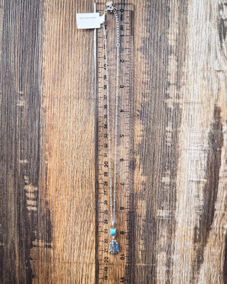 Thunderbird Charm Genuine Turquoise Necklace – Jewelry from Bronco Western Supply Co.