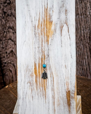 Thunderbird Charm Genuine Turquoise Necklace – Jewelry from Bronco Western Supply Co.