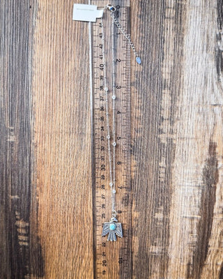 Thunderbird Genuine Turquoise Necklace – Jewelry from Bronco Western Supply Co.