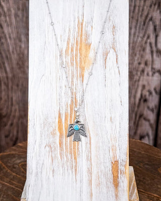 Thunderbird Genuine Turquoise Necklace – Jewelry from Bronco Western Supply Co.