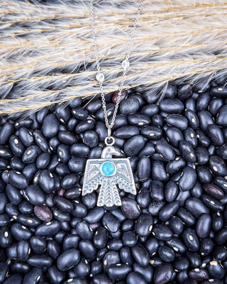Thunderbird Genuine Turquoise Necklace – Jewelry from Bronco Western Supply Co.