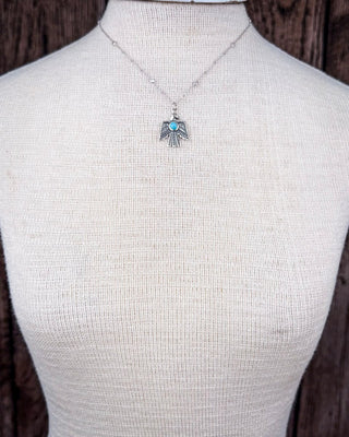 Thunderbird Genuine Turquoise Necklace – Jewelry from Bronco Western Supply Co.