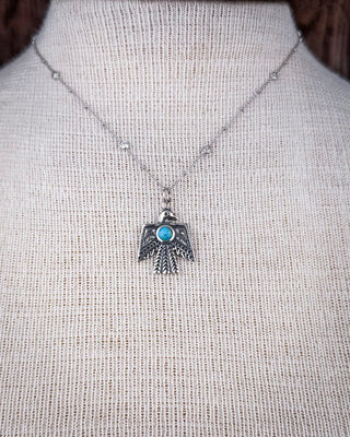 Thunderbird Genuine Turquoise Necklace – Jewelry from Bronco Western Supply Co.