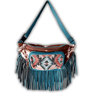 Tonga Ridge Fanny Pack Bag in Blue by Myra Bag – Purses & Wallets from Bronco Western Supply Co.
