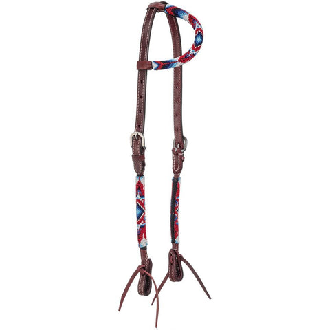 Tough 1 Santa Fe Beaded One Ear Headstall - Headstalls & Accessories - Tough 1 - Bronco Western Supply Co.