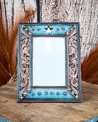 Tough 1 - Star and Scroll Cutout Picture Frame – Gift Items from Bronco Western Supply Co.