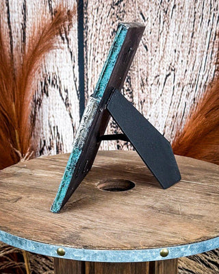 Tough 1 - Turquoise and Silver Picture Frame – Gift Items from Bronco Western Supply Co.
