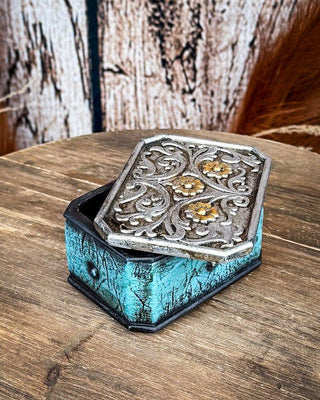 Tough 1 - Turquoise Trinket Box – Gift Items from Bronco Western Supply Co.