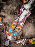 Tough1 Hair - On Sunflower One Ear Headstall - Headstalls & Accessories - Tough 1 - Bronco Western Supply Co.