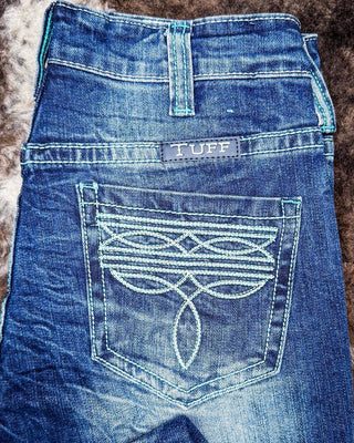 Turquoise Boot Stitch Bootcut Jeans – Apparel from Bronco Western Supply Co.