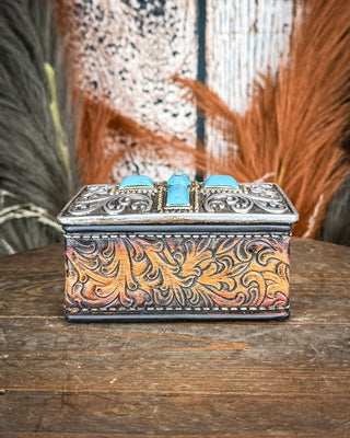 Turquoise Cross Trinket Box – Gift Items from Bronco Western Supply Co.
