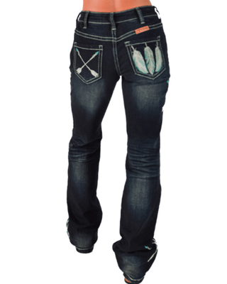 Turquoise Dreamcatcher Bootcut Jeans – Apparel from Bronco Western Supply Co.