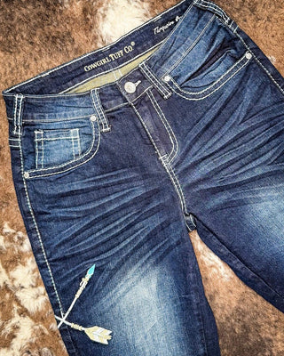 Turquoise Dreamcatcher Bootcut Jeans - Apparel - Cowgirl Tuff Company - Bronco Western Supply Co.