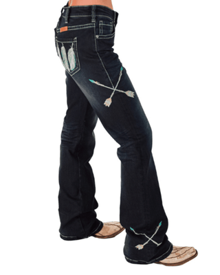 Turquoise Dreamcatcher Bootcut Jeans - Apparel - Cowgirl Tuff Company - Bronco Western Supply Co.