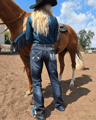 Turquoise Dreamcatcher Bootcut Jeans – Apparel from Bronco Western Supply Co.