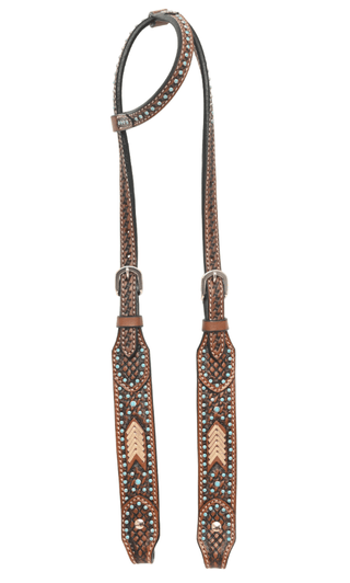 Turquoise Rawhide Breast Collar and Headstall - Pieces Sold Separate – Horse Tack from Bronco Western Supply Co.