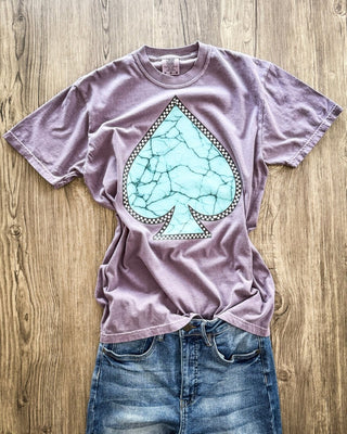 Turquoise Spade Graphic Tee – Apparel from Bronco Western Supply Co.