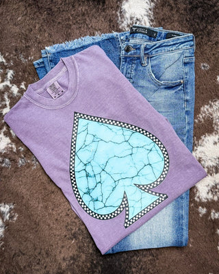 Turquoise Spade Graphic Tee – Apparel from Bronco Western Supply Co.