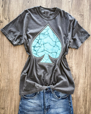 Turquoise Spade Graphic Tee – Apparel from Bronco Western Supply Co.