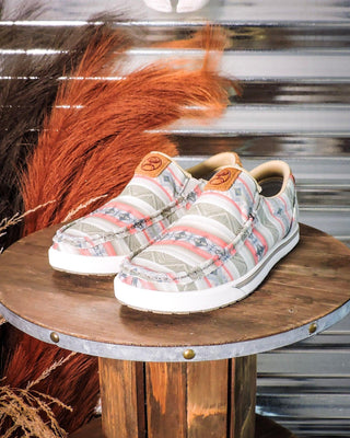 Twisted X Hooey Slip - On Loper - Pink Multi – Women's Shoes from Bronco Western Supply Co.