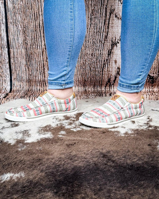 Twisted X Hooey Slip - On Loper - Pink Multi – Women's Shoes from Bronco Western Supply Co.