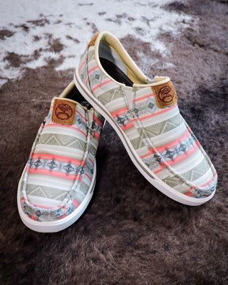 Twisted X Hooey Slip - On Loper - Pink Multi – Women's Shoes from Bronco Western Supply Co.