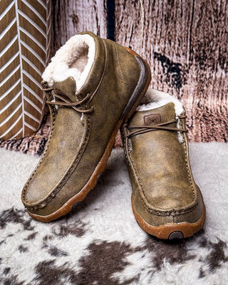 Twisted X Shearling Lined Driving Moc - Bomber – Women's Shoes from Bronco Western Supply Co.