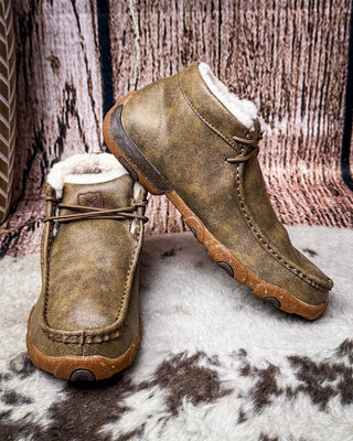 Twisted X Shearling Lined Driving Moc - Bomber – Women's Shoes from Bronco Western Supply Co.