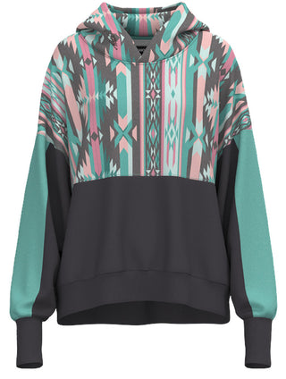 Casa Aztec Hoodie in Charcoal by Hooey