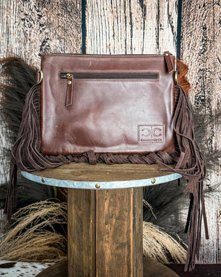 Vegas Vintage Rodeo Buckle Leather and Hide Crossbody Bag by Countryside Co. – Purses & Wallets from Bronco Western Supply Co.