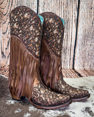 Velorosa Fringed Corral Boot – Women's Boots from Bronco Western Supply Co.