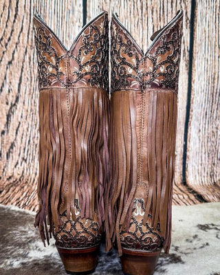Velorosa Fringed Corral Boot – Women's Boots from Bronco Western Supply Co.
