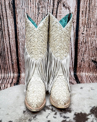 Velorosa in White Fringed Corral Boot – Women's Boots from Bronco Western Supply Co.