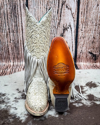 Velorosa in White Fringed Corral Boot – Women's Boots from Bronco Western Supply Co.