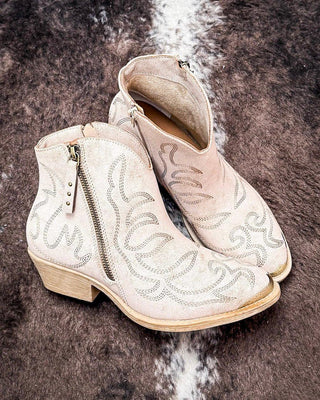 Very G – Tazz Ankle Bootie in Taupe – Women's Shoes from Bronco Western Supply Co.