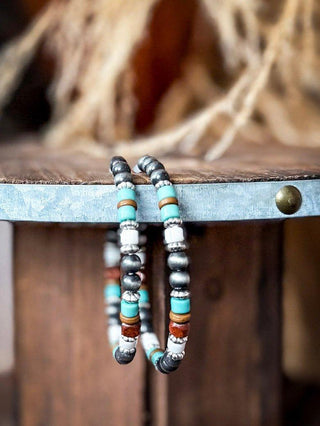 Vibe Navajo Style Pearl Large Fashion Hoops – Jewelry from Bronco Western Supply Co.