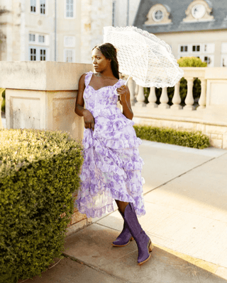 Victoria Black Star Leather Boots - Plum – Women's Shoes from Bronco Western Supply Co.