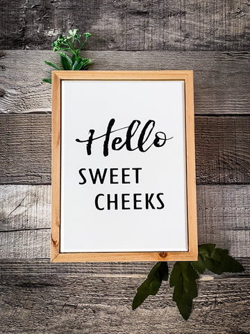 Wall Sign - Sweet Cheeks - Gift Items - Bronco Western Supply Co. - Bronco Western Supply Co.