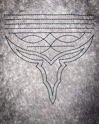 Western Boot Stitch Graphic Tee - Mocha – Apparel from Bronco Western Supply Co.