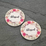 Western Car Coasters - Blessed - Gift Items - Bronco Western Supply Co. - Bronco Western Supply Co.