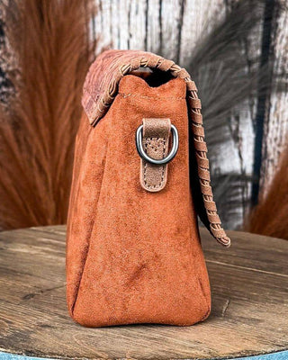 Western Mesa Tooled Crossbody Set in Brown by Wrangler – Purses & Wallets from Bronco Western Supply Co.