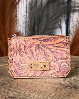 Western Mesa Tooled Crossbody Set in Brown by Wrangler – Purses & Wallets from Bronco Western Supply Co.
