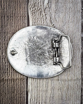 Whispering Prairie Engraved Silver Fashion Belt Buckle – Accessories from Bronco Western Supply Co.